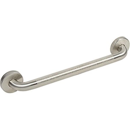 BOBRICK Bobrick Washroom Equipment B489286 1.25 in. Dia. Straight Peened Grab Bar - 18 in. B489286